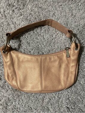 Vintage Hobo International Mini Rose Gold Purse With Silver Hardware
